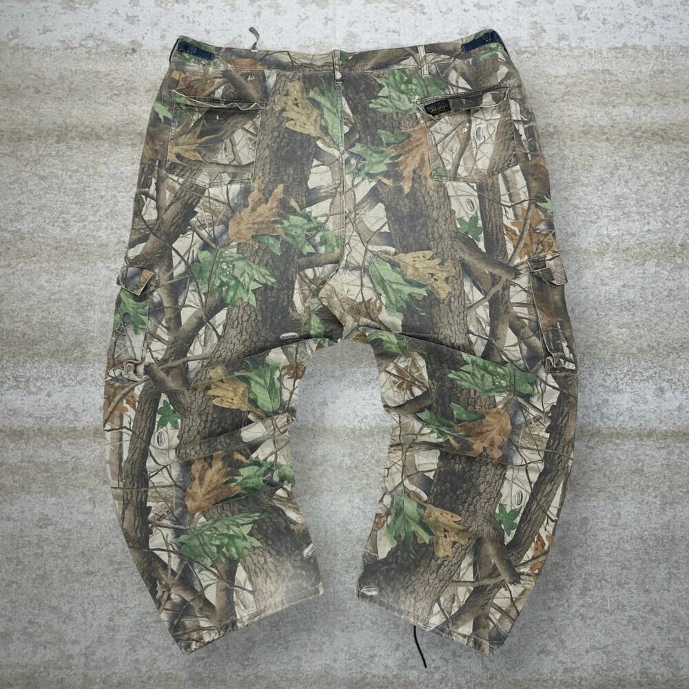 Vintage 90s Realtree Tactical Pants 50x32 Baggy Wide Leg Hunting Camo Woodland